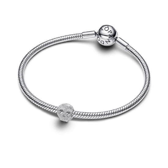 Mini Charm Pandora effetto diamantato teschio in argento 925 MISURA UNICA