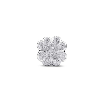 Charm Pandora Mini a forma di quadrifoglio diamantato MISURA UNICA