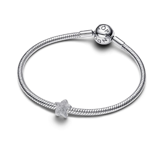 Mini Charm Pandora effetto diamantato stella in argento 925 MISURA UNICA