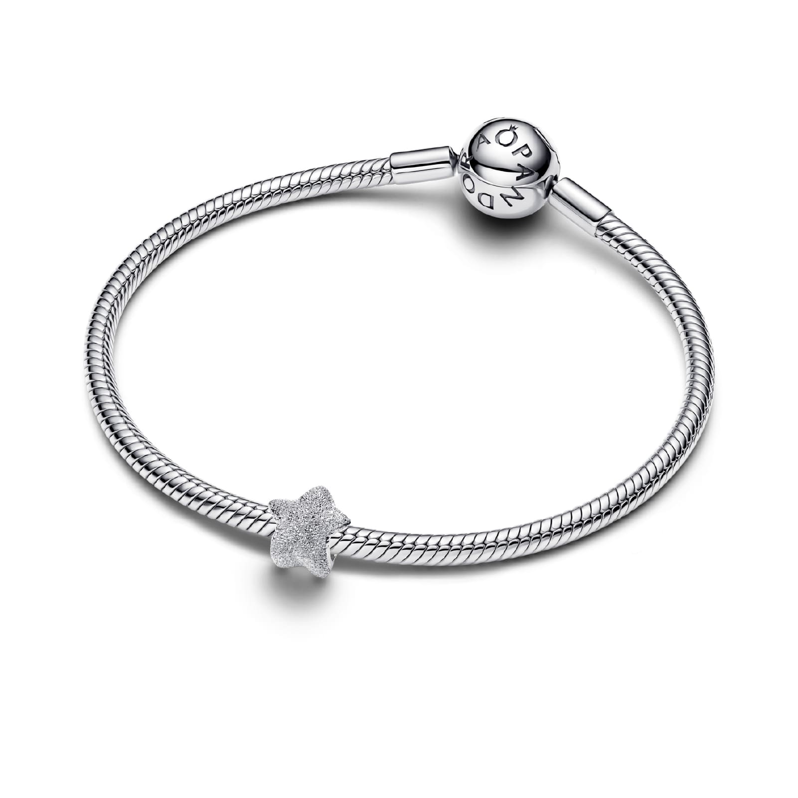 Mini Charm Pandora effetto diamantato stella in argento 925 MISURA UNICA