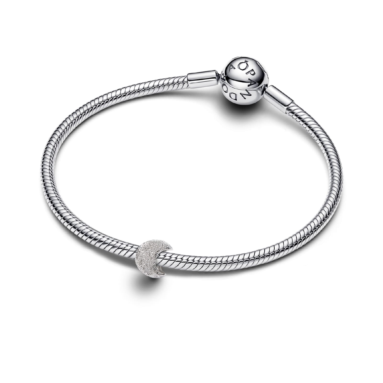 Mini Charm Pandora effetto diamantato luna in argento 925 MISURA UNICA