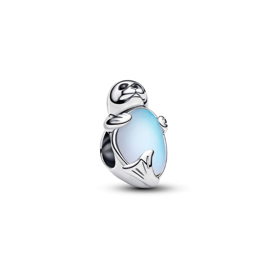 Charm Pandora cucciolo di foca in argento cristalli e vetro MISURA UNICA