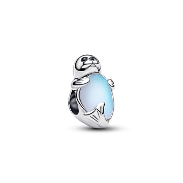 Charm Pandora cucciolo di foca in argento cristalli e vetro MISURA UNICA