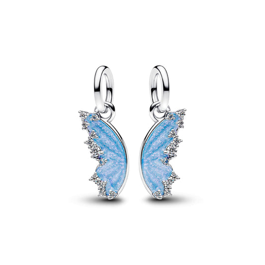 Charm Pandora pendente Ali di Farfalla divisibile in argento MISURA UNICA
