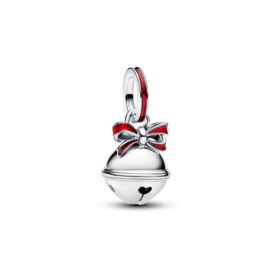 Charm Pandora pendente Campanella natalizia argento e smalto MISURA UNICA