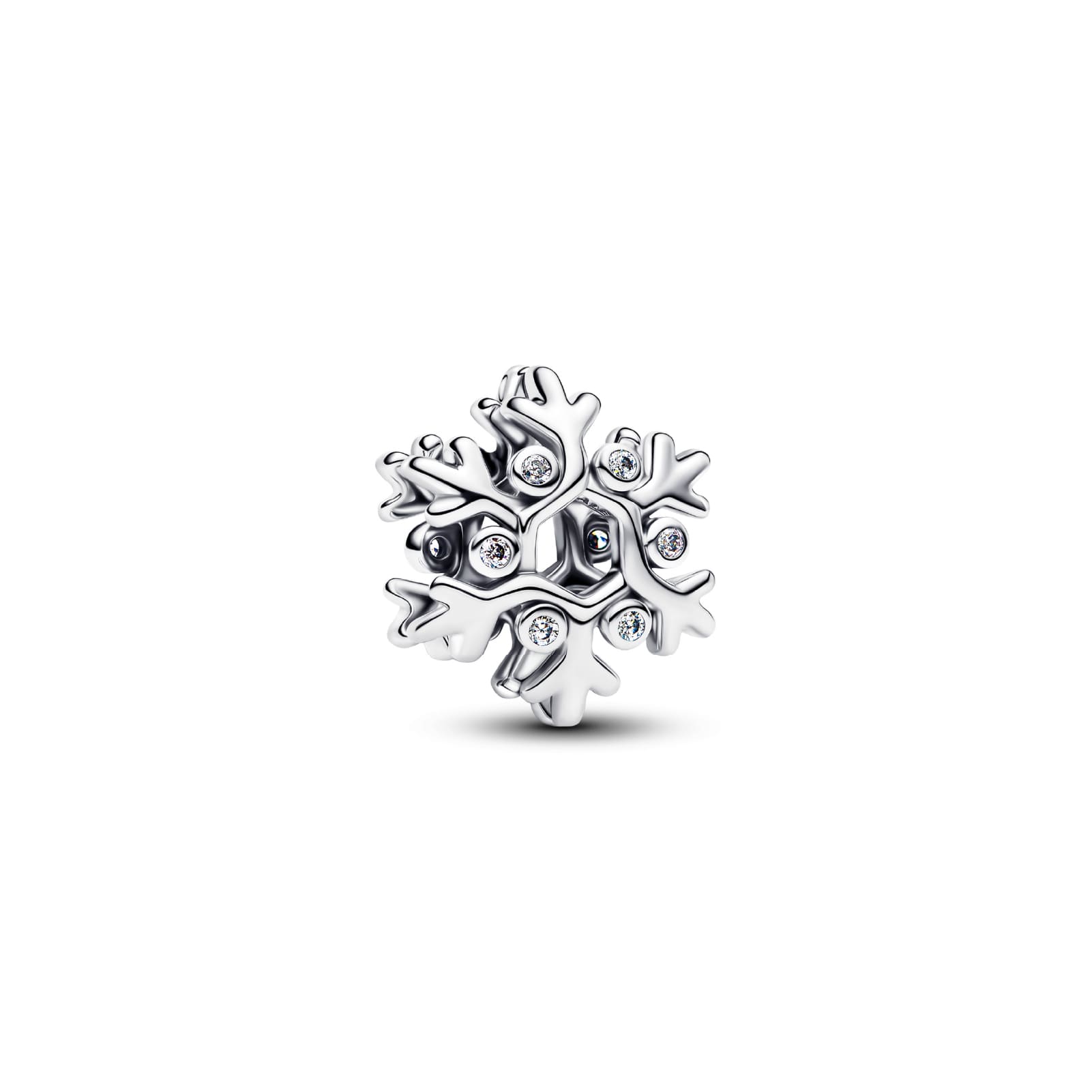 Charm Pandora Openwork Fiocco di Neve in argento con zirconi MISURA UNICA