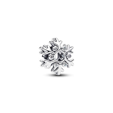 Charm Pandora Openwork Fiocco di Neve in argento con zirconi MISURA UNICA