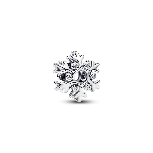 Charm Pandora Openwork Fiocco di Neve in argento con zirconi MISURA UNICA