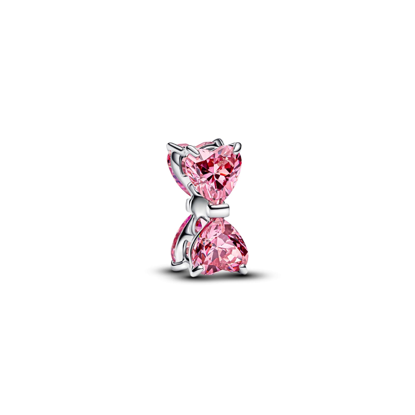 Charm Pandora Moments Fiocco Luminoso argento e zirconi rosa MISURA UNICA