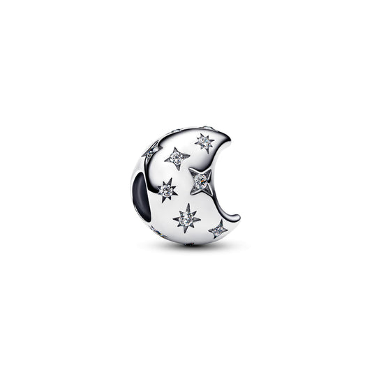 Charm Pandora Moments Luna Crescente in argento e zirconi MISURA UNICA