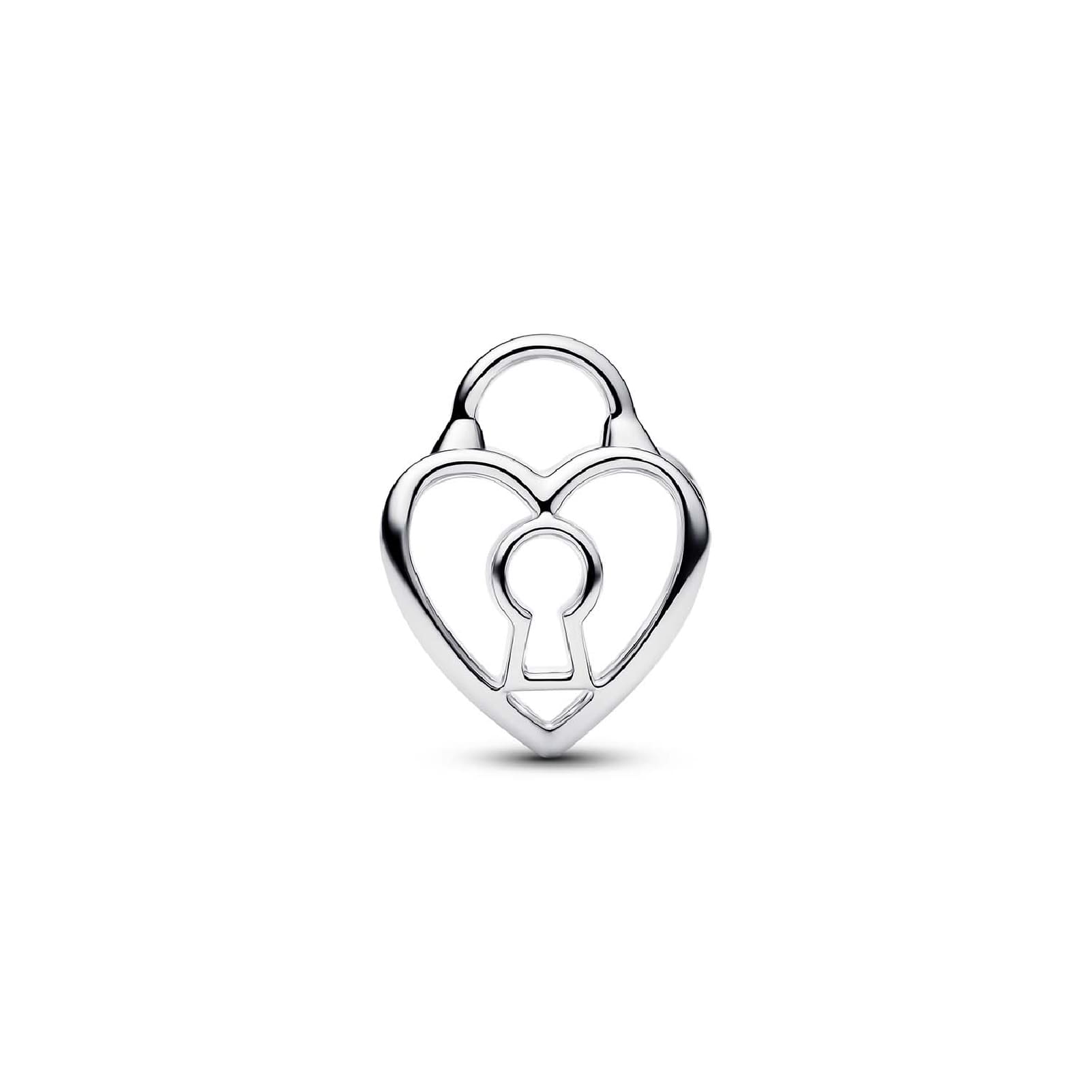 Charm Pandora Openwork argento con lucchetto forma di cuore MISURA UNICA