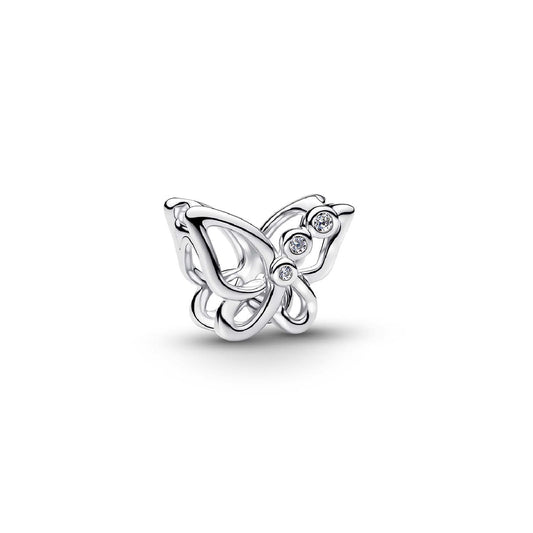 Charm Pandora farfalla in Argento Sterling 925 e zircone MISURA UNICA