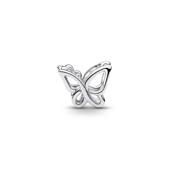 Charm Pandora farfalla in Argento Sterling 925 e zircone MISURA UNICA