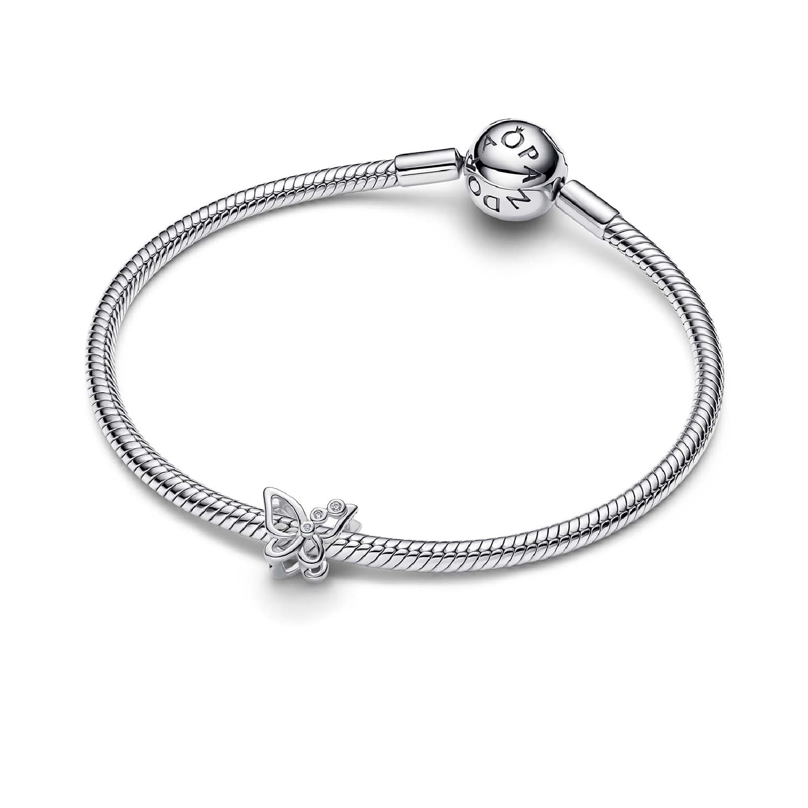 Charm Pandora farfalla in Argento Sterling 925 e zircone MISURA UNICA