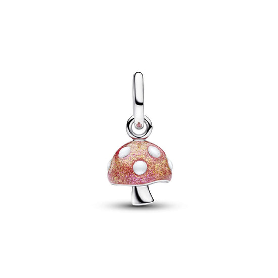 Charm Pandora a forma di fungo che si illumina al buio MISURA UNICA
