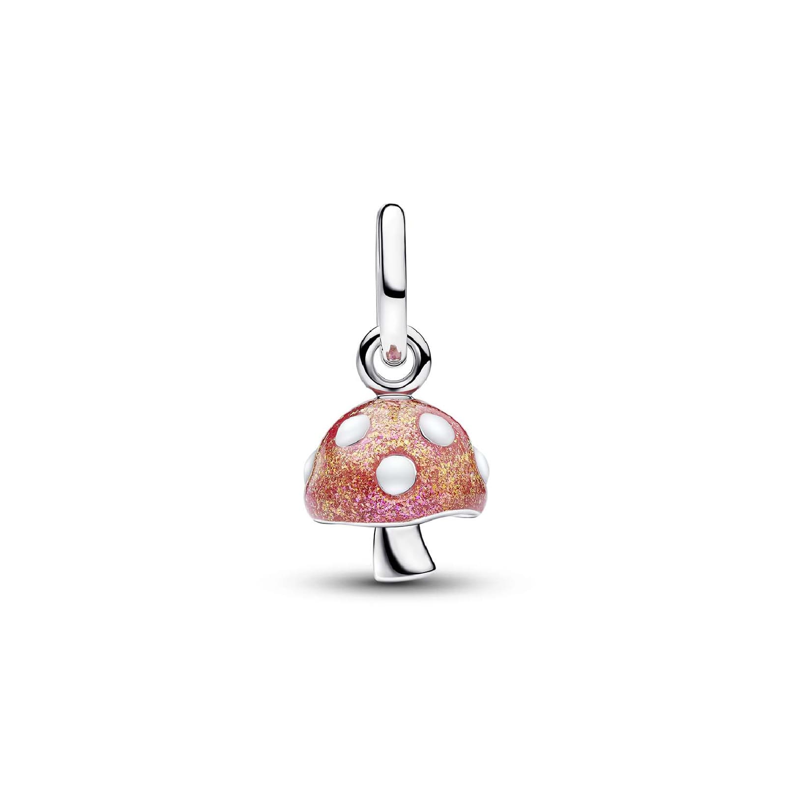 Charm Pandora a forma di fungo che si illumina al buio MISURA UNICA