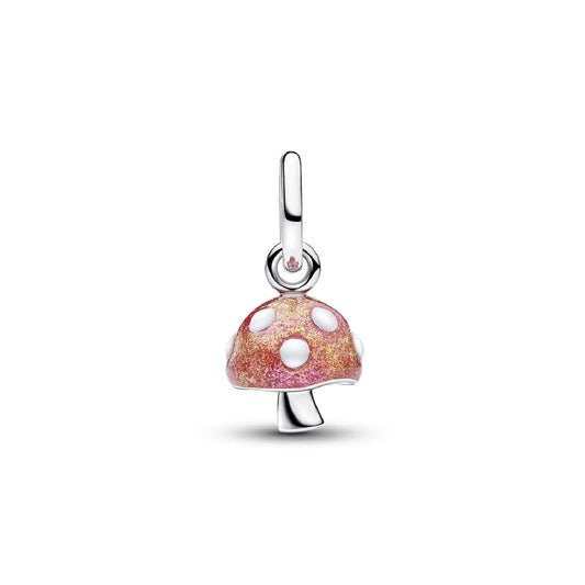 Charm Pandora a forma di fungo che si illumina al buio MISURA UNICA