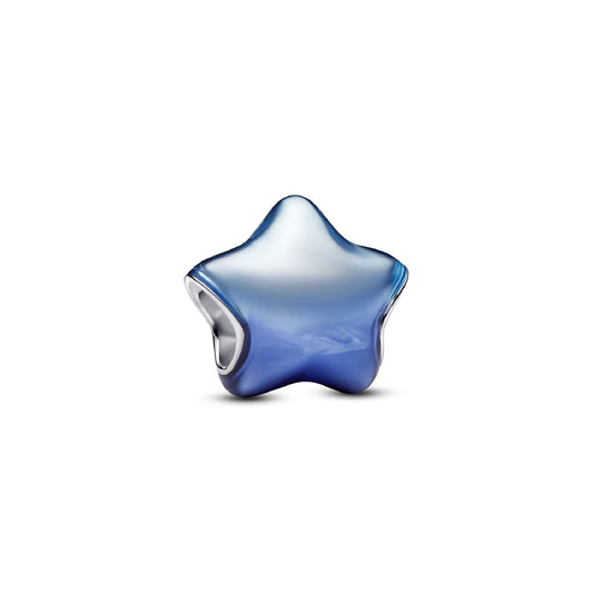 Charm Pandora in argento sterling a forma di stella blu MISURA UNICA