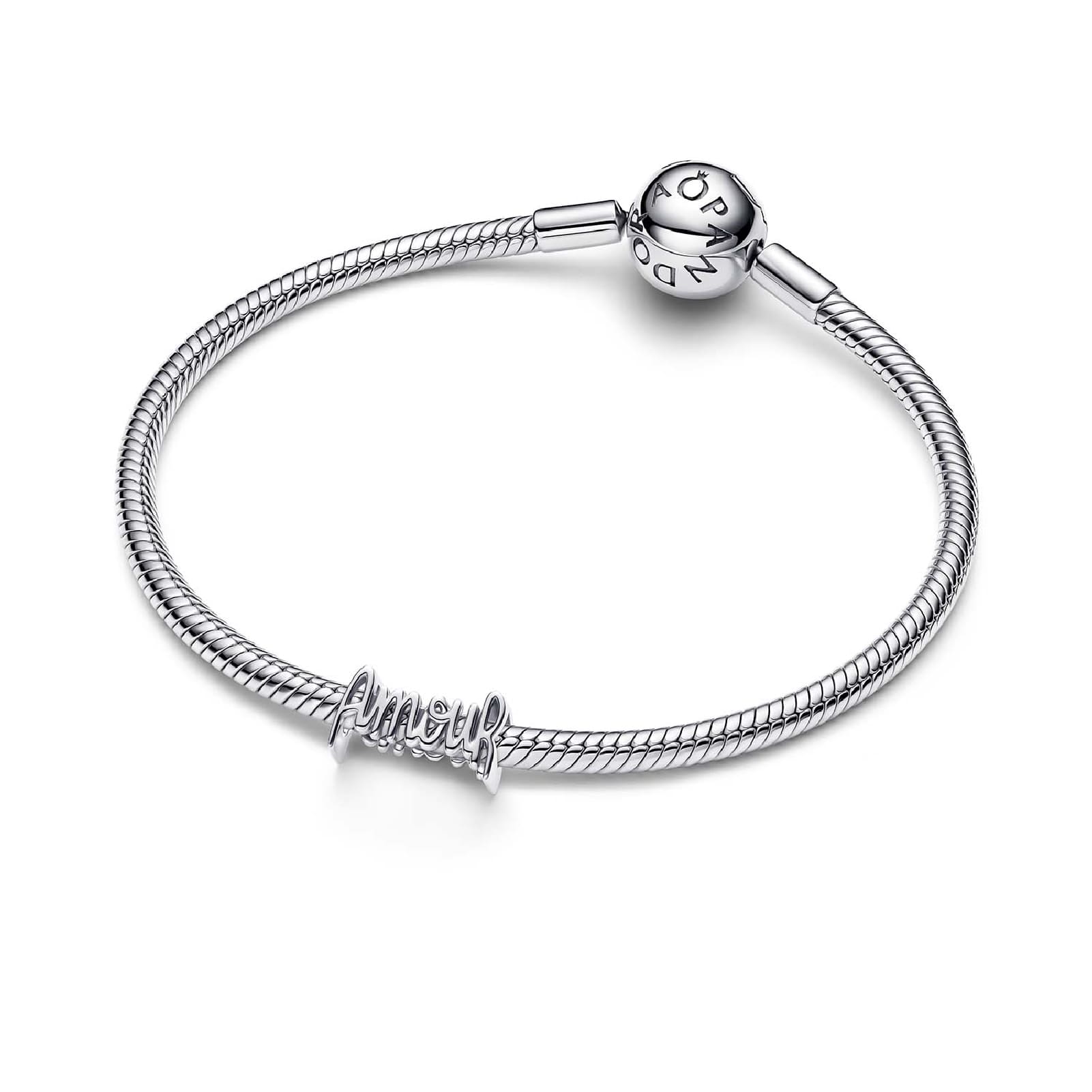Charm Pandora in argento Sterling  925 con parola “amour” MISURA UNICA