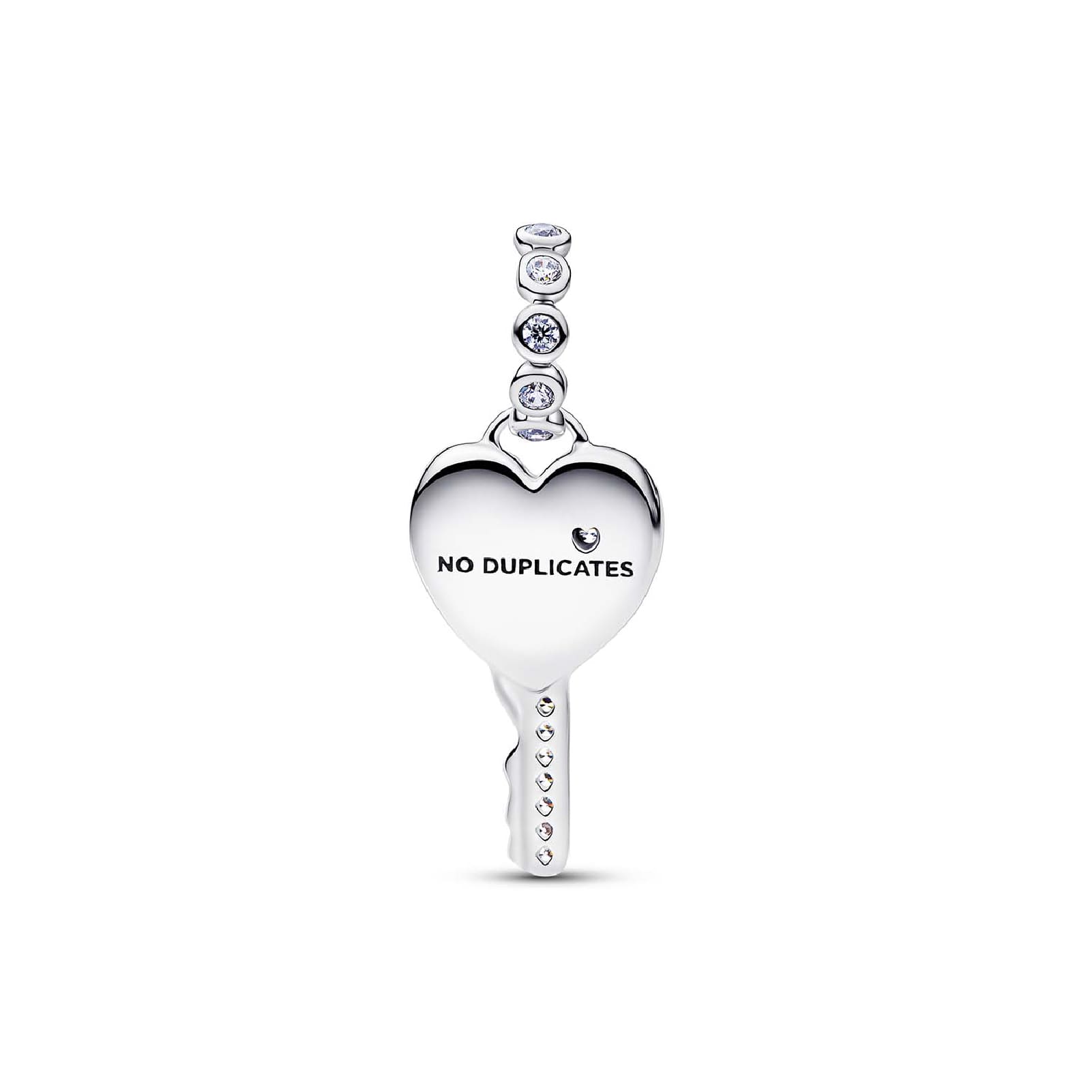 Charm pendente Pandora a forma di chiave rosa con zirconi MISURA UNICA
