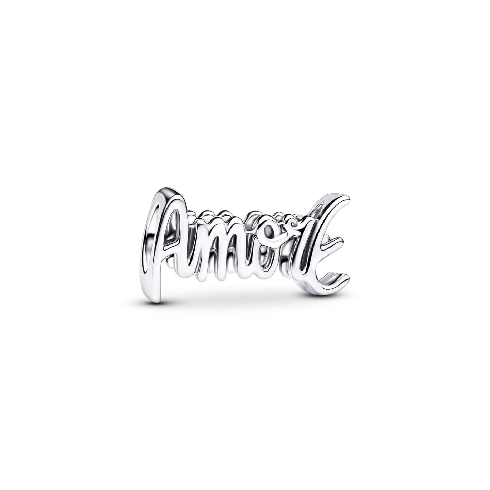 Charm Pandora in argento Sterling  925 con parola “amore” MISURA UNICA