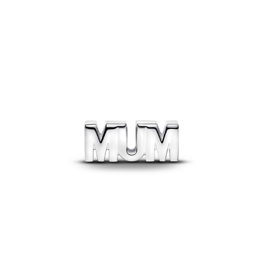 Charm Pandora MUM in argento sterling  925 con zirconi MISURA UNICA