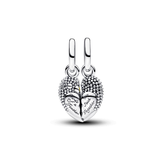 Charm divisibile Pandora in argento con uccellini innamorati MISURA UNICA