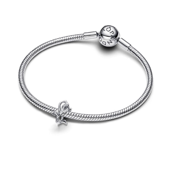 Charm Pandora Openwork in argento sterling con tulipano MISURA UNICA