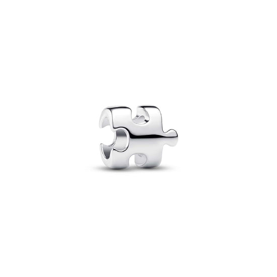 Charm Pandora Mini in argento 925 lucido a forma di puzzle MISURA UNICA