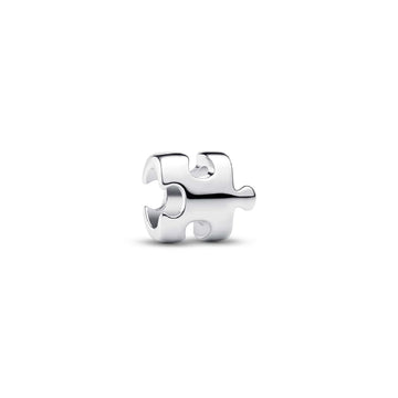 Charm Pandora Mini in argento 925 lucido a forma di puzzle MISURA UNICA