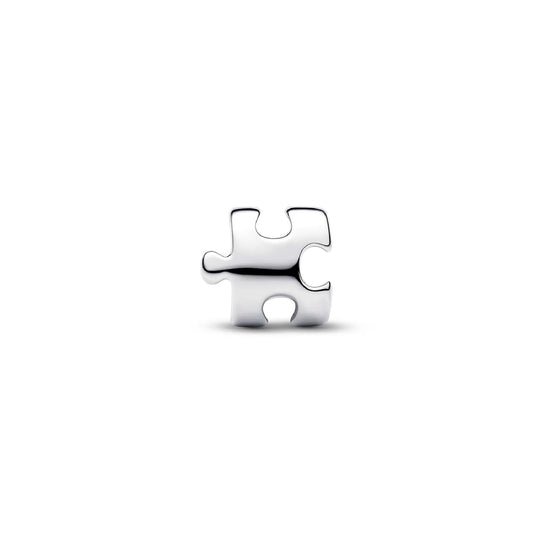 Charm Pandora Mini in argento 925 lucido a forma di puzzle MISURA UNICA