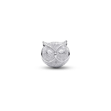 Charm Pandora Mini a forma di gufo in argento sterling 925 MISURA UNICA