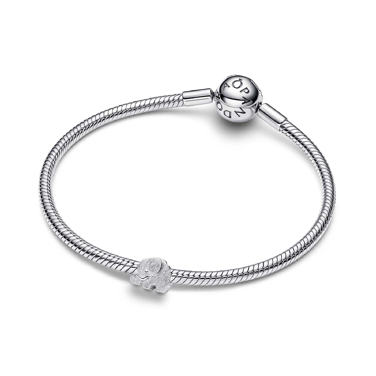 Charm Pandora Mini a forma di elefante in argento 925 MISURA UNICA