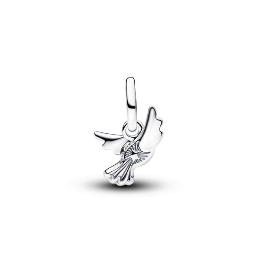 Charm Pandora Mini in argento sterling con colomba MISURA UNICA