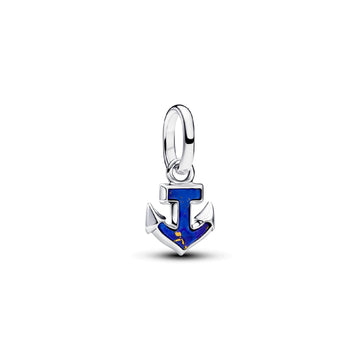 Charm pendente Pandora in argento e lapislazzuli ancora blu MISURA UNICA