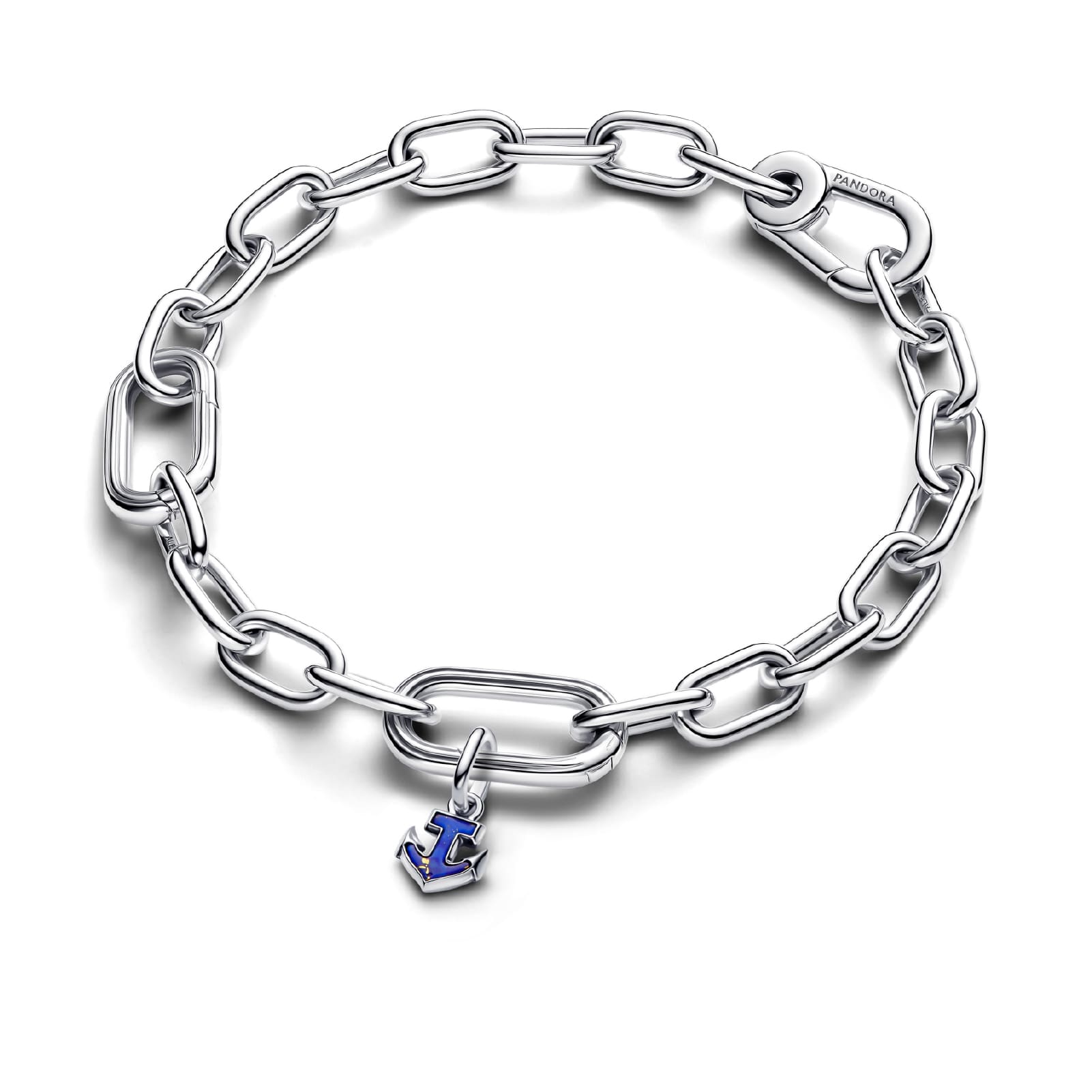 Charm pendente Pandora in argento e lapislazzuli ancora blu MISURA UNICA