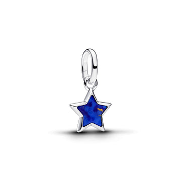 Charm pendente Pandora in argento e lapislazzuli stella blu MISURA UNICA