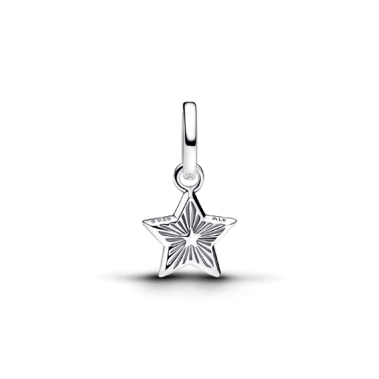 Charm pendente Pandora in argento e lapislazzuli stella blu MISURA UNICA