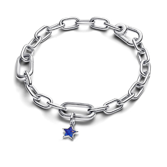 Charm pendente Pandora in argento e lapislazzuli stella blu MISURA UNICA