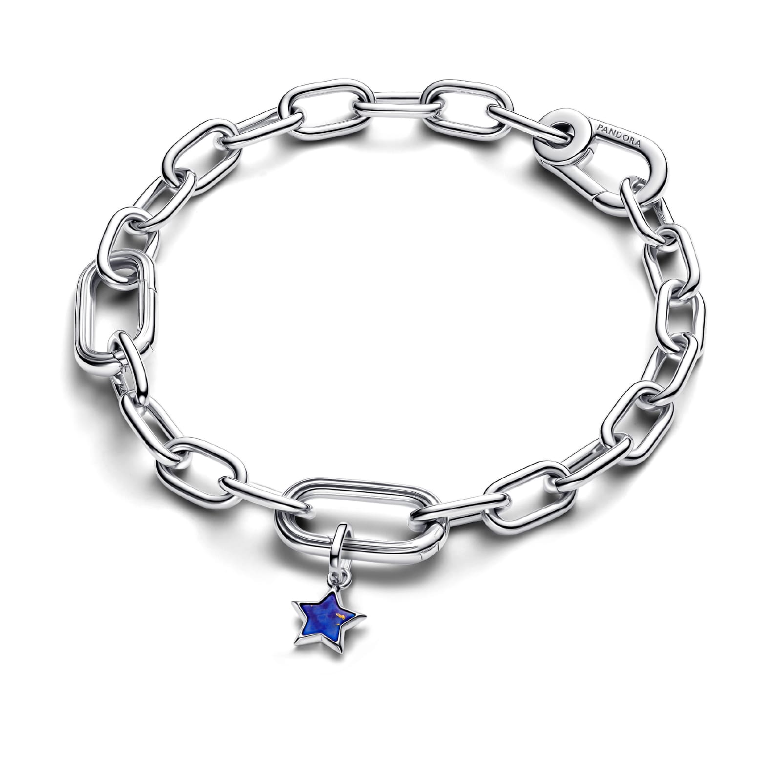 Charm pendente Pandora in argento e lapislazzuli stella blu MISURA UNICA