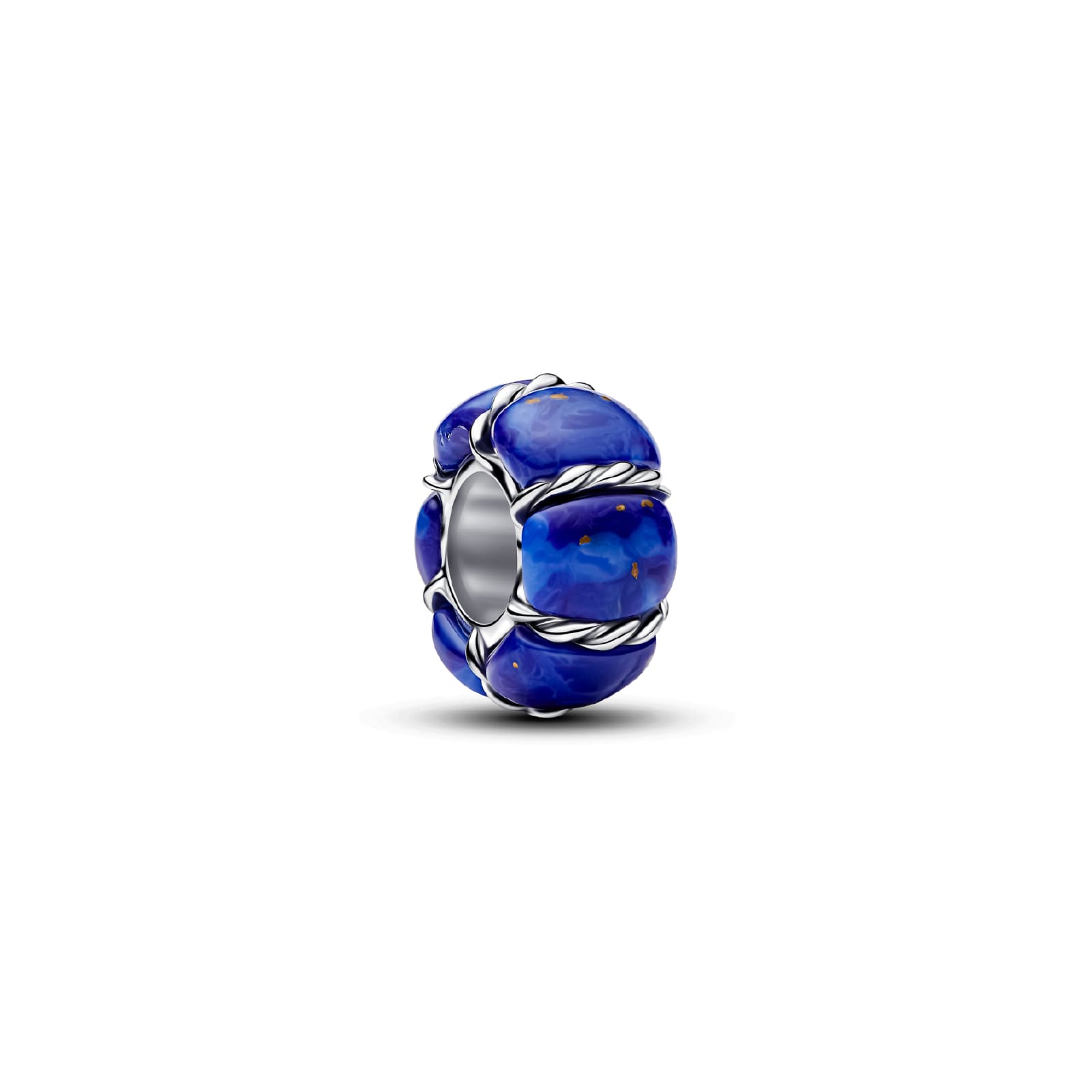 Charm Pandora in argento boa marittima imitazione lapislazzuli MISURA UNICA