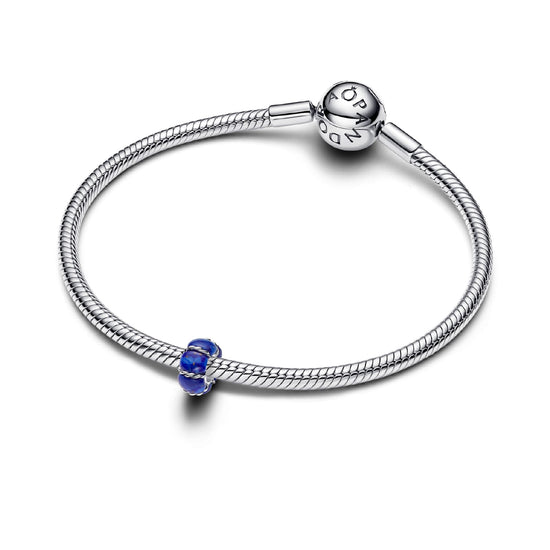 Charm Pandora in argento boa marittima imitazione lapislazzuli MISURA UNICA
