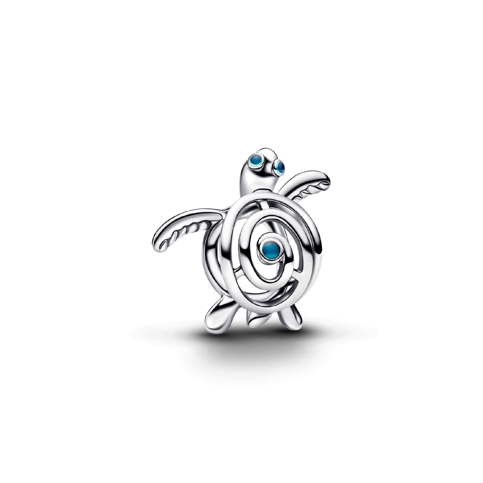 Charm Pandora in argento tartaruga marina openwork smaltato MISURA UNICA