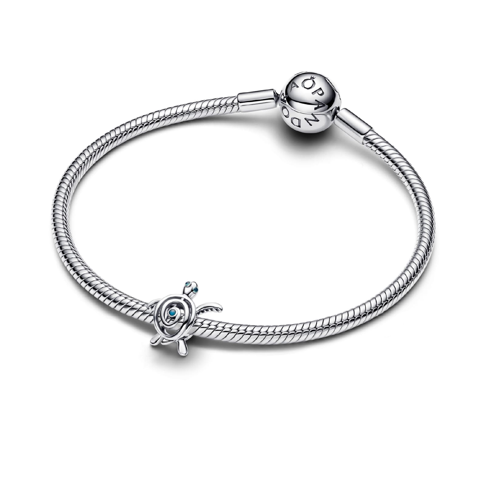 Charm Pandora in argento tartaruga marina openwork smaltato MISURA UNICA