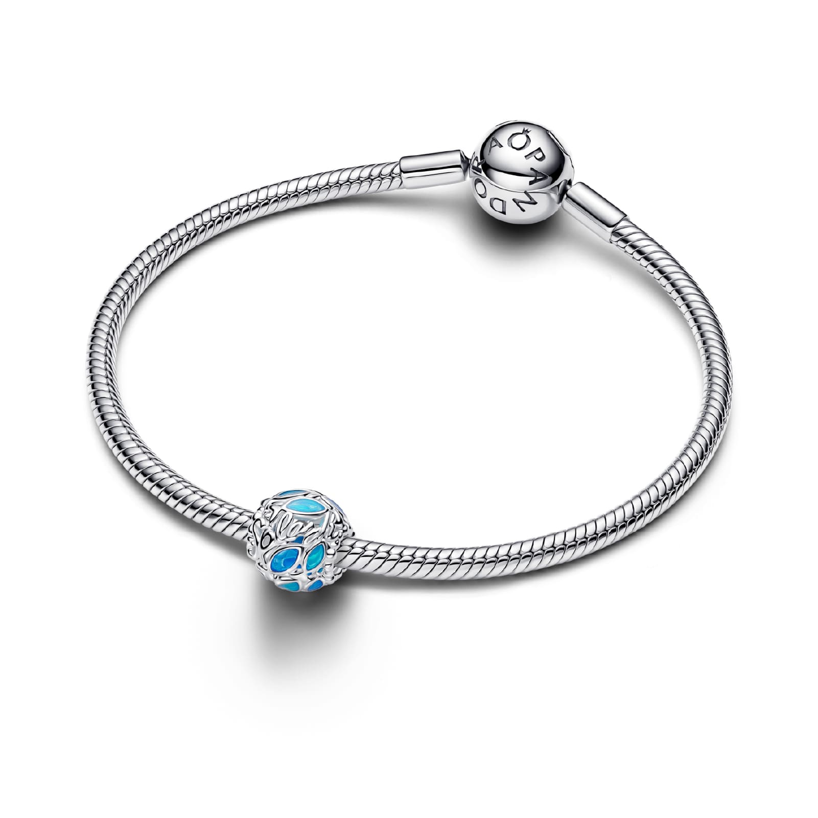 Charm Pandora in argento pesciolini openwork smaltato MISURA UNICA