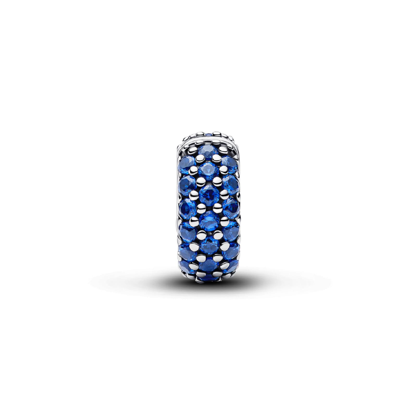 Clip Pandora in argento con cristalli blu oceano da donna MISURA UNICA
