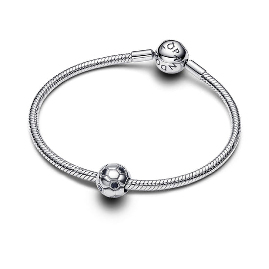 Charm Pandora in argento pallone da calcio con cristalli MISURA UNICA