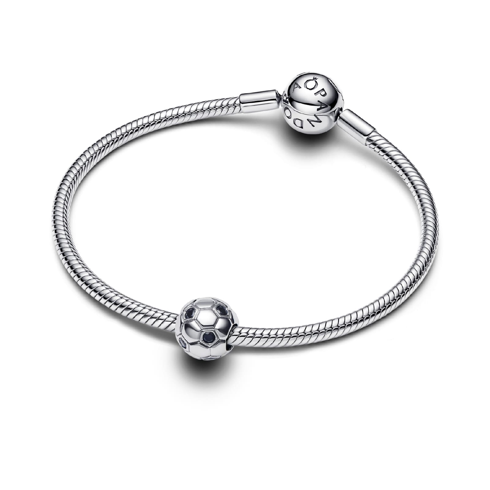 Charm Pandora in argento pallone da calcio con cristalli MISURA UNICA