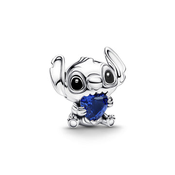 Charm Pandora Disney in argento Stitch con cristallo blu MISURA UNICA
