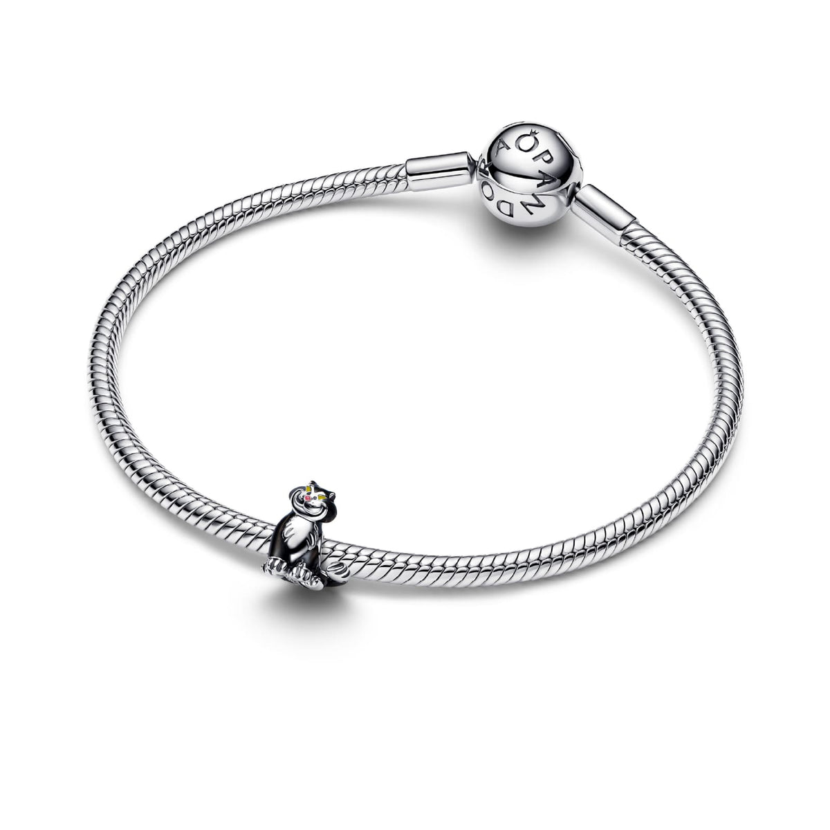 Charm Pandora Disney Villains Lucifero in lega oro e smalto MISURA UNICA